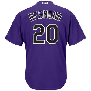 Ian Desmond Colorado Rockies Majestic Cool Base Alternate Player Jersey - Purple