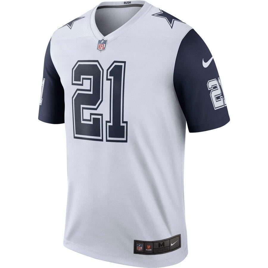 Ezekiel Elliott Dallas Cowboys Nike Color Rush Legend Jersey - White