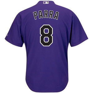 Gerardo Parra Colorado Rockies Majestic Alternate Official Cool Base Player Jersey - Purple