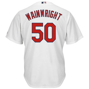 Adam Wainwright St. Louis Cardinals Majestic Cool Base Player Jersey - Tan/White