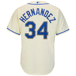 Felix Hernandez Seattle Mariners Majestic Cool Base Player Jersey - Cream