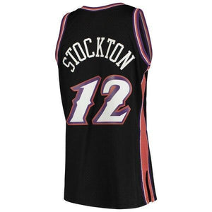 John Stockton Utah Jazz Mitchell & Ness 1998-99 Hardwood Classics Swingman Jersey – Black