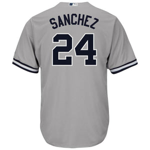 Gary Sanchez New York Yankees Majestic Road Official Cool Base Player Jersey - Gray