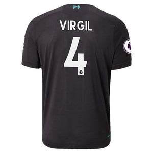 Virgil Van Dijk Liverpool New Balance 2019/20 Third Player Jersey - Black