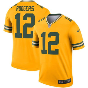 Aaron Rodgers Green Bay Packers Nike Inverted Legend Jersey - Gold