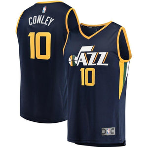 Mike Conley Utah Jazz Fanatics Branded Navy Fast Break Replica Jersey - Icon Edition