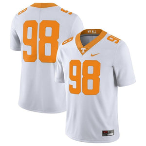 #98 Tennessee Volunteers Nike Limited Football Jersey - White