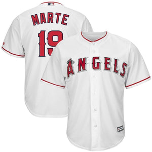 Jefry Marté Los Angeles Angels Majestic Home Cool Base Replica Player Jersey - White