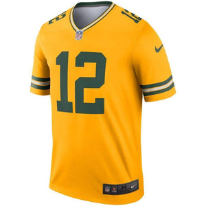 Aaron Rodgers Green Bay Packers Nike Inverted Legend Jersey - Gold