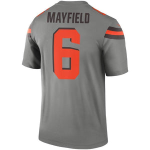 Baker Mayfield Cleveland Browns Nike Inverted Legend Jersey - Gray