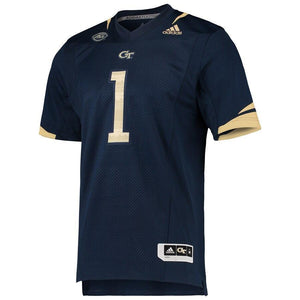 Georgia Tech Yellow Jackets adidas Team Premier Football Jersey - Navy