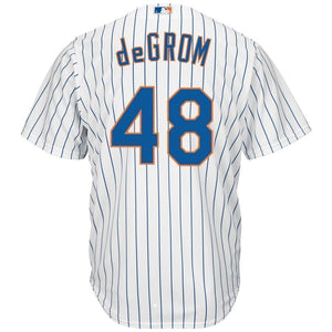 Jacob deGrom New York Mets Majestic Cool Base Player Jersey - White/Royal