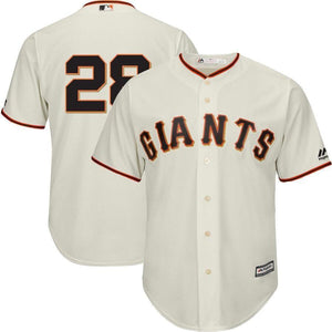 Buster Posey San Francisco Giants Majestic Official Team Cool Base Player Jersey – Cream/Black