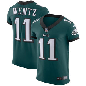 Carson Wentz Philadelphia Eagles Nike Vapor Untouchable Elite Player Jersey - Midnight Green