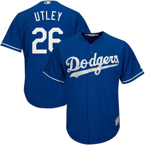 Chase Utley Los Angeles Dodgers Majestic Official Cool Base Player Jersey - Royal