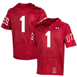 #1 Utah Utes Under Armour College Football 150th Anniversary Special Game Jersey - Red