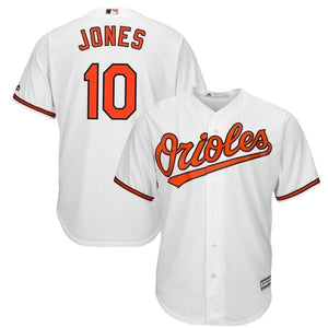 Adam Jones Baltimore Orioles Majestic Official Cool Base Player Jersey - White