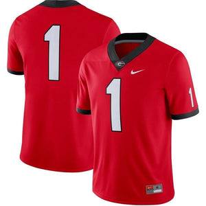 #1 Georgia Bulldogs Nike Game Jersey - Red