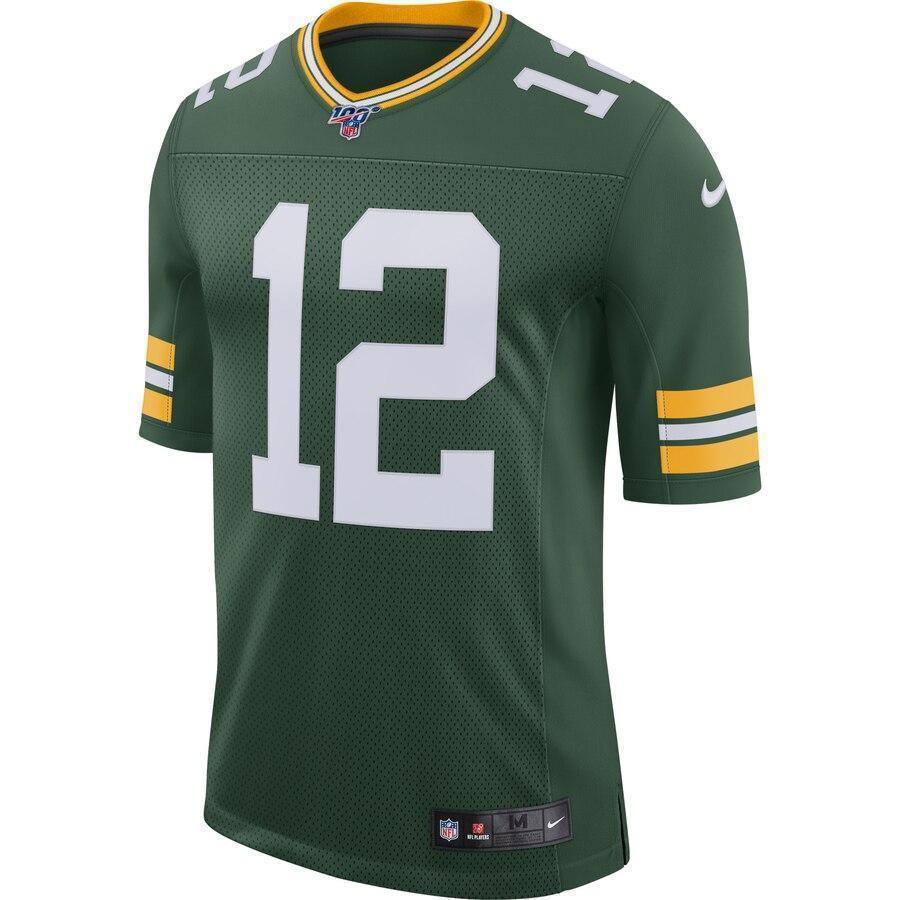 Aaron Rodgers Green Bay Packers Nike NFL 100 Vapor Limited Jersey - Green