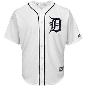 Detroit Tigers Majestic Official Cool Base Team Jersey - White