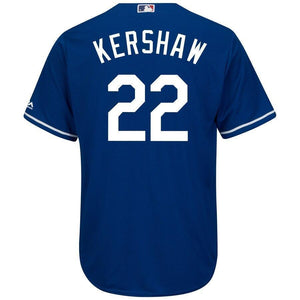 Clayton Kershaw Los Angeles Dodgers Majestic Big & Tall Alternate Cool Base Replica Player Jersey - Royal/White