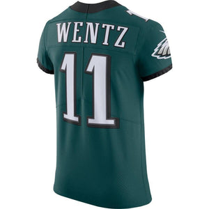 Carson Wentz Philadelphia Eagles Nike Vapor Untouchable Elite Player Jersey - Midnight Green