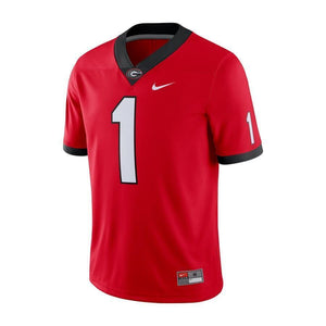 #1 Georgia Bulldogs Nike Game Jersey - Red