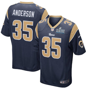 C.J. Anderson Los Angeles Rams Nike Super Bowl LIII Bound Game Jersey - Navy