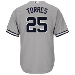 Gleyber Torres New York Yankees Majestic Official Cool Base Player Jersey - Gray