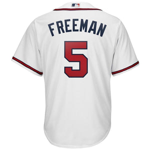 Freddie Freeman Atlanta Braves Majestic 2019 Alternate Official Cool Base Player Jersey - Navy/White