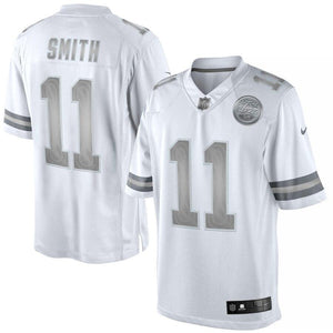 Alex Smith Kansas City Chiefs Nike Platinum Limited Jersey - White