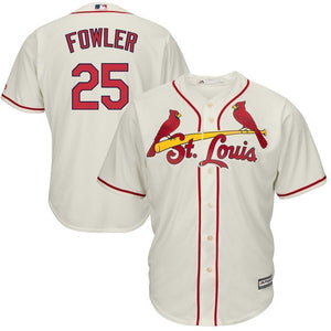 Dexter Fowler St. Louis Cardinals Majestic Alternate Cool Base Jersey - Cream/Red