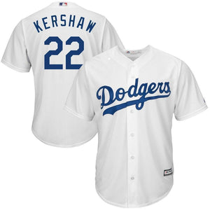 Clayton Kershaw Los Angeles Dodgers Majestic Big & Tall Alternate Cool Base Replica Player Jersey - Royal/White