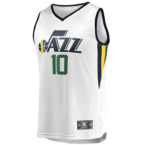 Mike Conley Utah Jazz Fanatics Branded White Fast Break Jersey - Association Edition