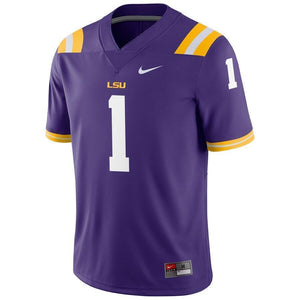 #1 LSU Tigers Nike Football Game Jersey - Purple