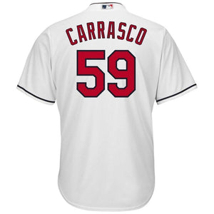 Carlos Carrasco Cleveland Indians Majestic Cool Base Home Player Jersey - White