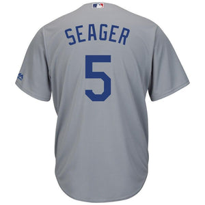 Corey Seager Los Angeles Dodgers Majestic Road Official Cool Base Replica Player Jersey - Gray