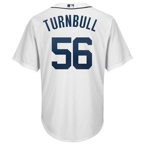 Spencer Turnbull Detroit Tigers Majestic Official Cool Base Player Jersey - White