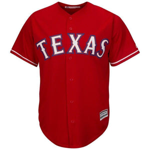 Cole Hamels Texas Rangers Majestic Official Cool Base Player Jersey - Red