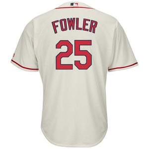 Dexter Fowler St. Louis Cardinals Majestic Alternate Cool Base Jersey - Cream/Red