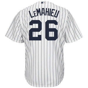 DJ LeMahieu New York Yankees Majestic Official Cool Base Player Jersey - White/Navy