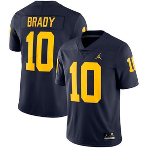 Tom Brady Michigan Wolverines Jordan Brand Alumni Football Jersey - Navy