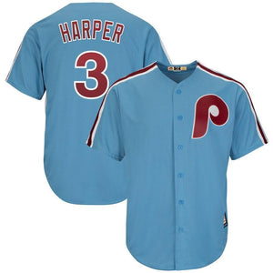 Bryce Harper Philadelphia Phillies Majestic Cool Player Jersey - Light Blue