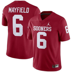 Baker Mayfield Oklahoma Sooners Jordan Brand Alumni Player Jersey - Crimson