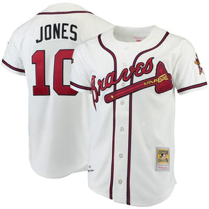 Chipper Jones Atlanta Braves Mitchell & Ness Jersey - White