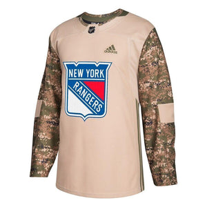 New York Rangers adidas Veterans Day Practice Jersey - Camo