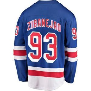 Mika Zibanejad New York Rangers Fanatics Branded Home Breakaway Player Jersey - Blue