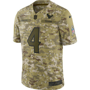 Deshaun Watson Houston Texans Nike Salute to Service Limited Jersey - Camo