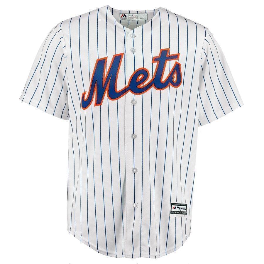 Yoenis Cespedes New York Mets Majestic Official Cool Base Player Jersey - White/Royal