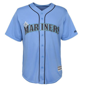 Ichiro Suzuki Seattle Mariners Majestic Official Cool Base Player Jersey - Light Blue